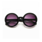 Γυαλιά Ηλίου Big Round Shape Black Okkia