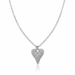 Κολιέ καρδιά zircon