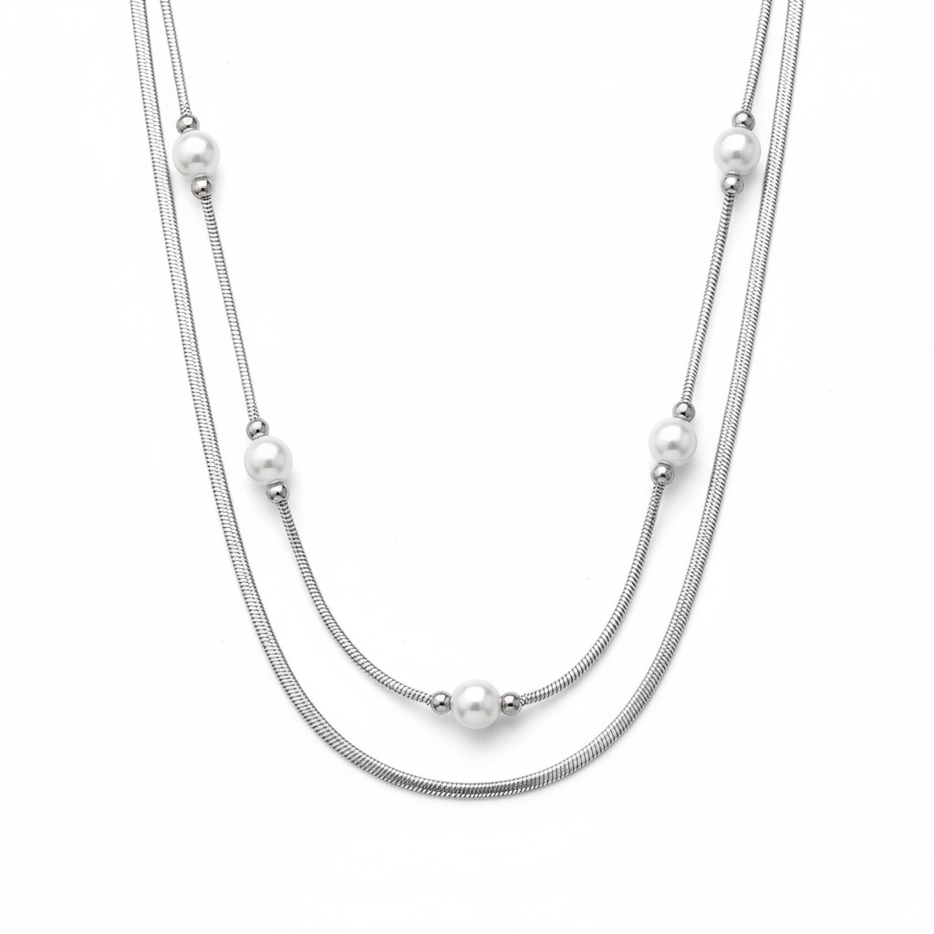 pro-shot-9ab85baf-4267-46c2-82ad-04591f571202 Κολιέ διπλό φίδι με πέρλες - Image 1