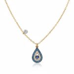 Κολιέ μάτι δάκρυ χρυσό